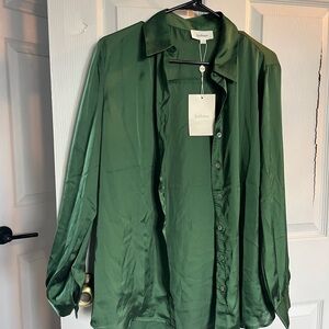 Bohme Satin Green Shirt